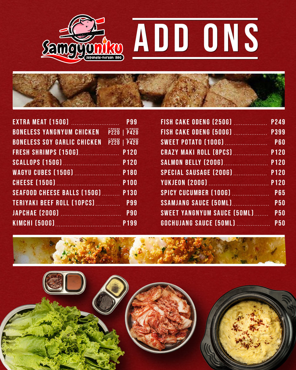 Menu Gogi Korean Bbq Restaurant K Bbq Menu Menu Korean Teriyaki