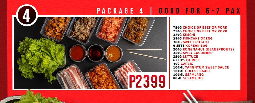 Package 4 (Good for 6-7 pax)
