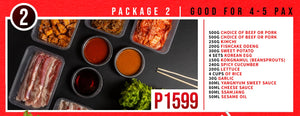 Package 2 (Good for 4-5pax)